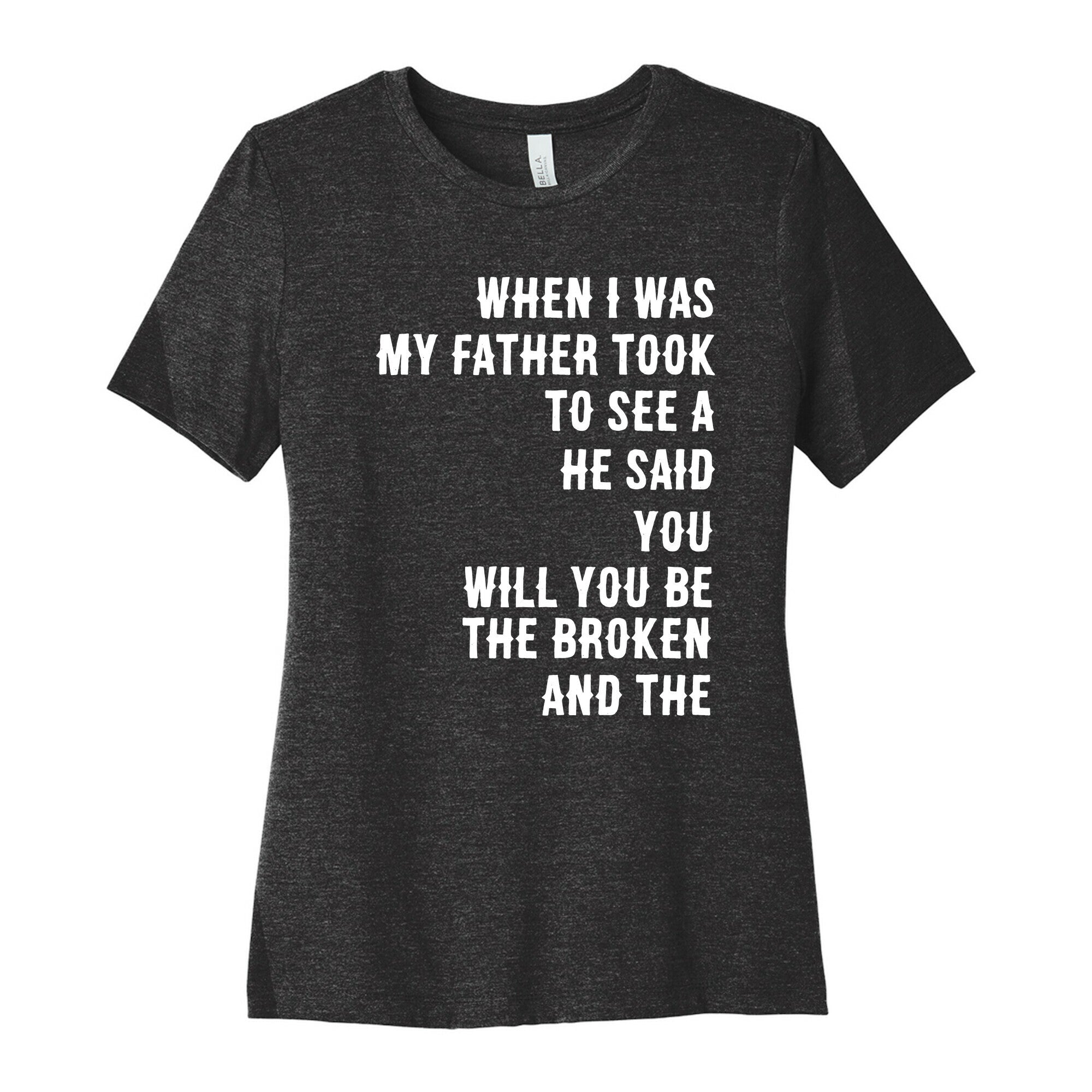 When I Was a Young Boy (1 of 2 pair) Women's Cotton Tee
